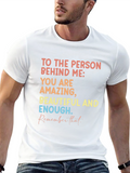 Inspirational Message T-Shirt: Amazing Beautiful Enough