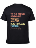 Inspirational Message T-Shirt: Amazing Beautiful Enough