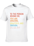 Inspirational Message T-Shirt: Amazing Beautiful Enough