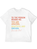 Inspirational Message T-Shirt: Amazing Beautiful Enough