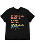 Inspirational Message T-Shirt: Amazing Beautiful Enough