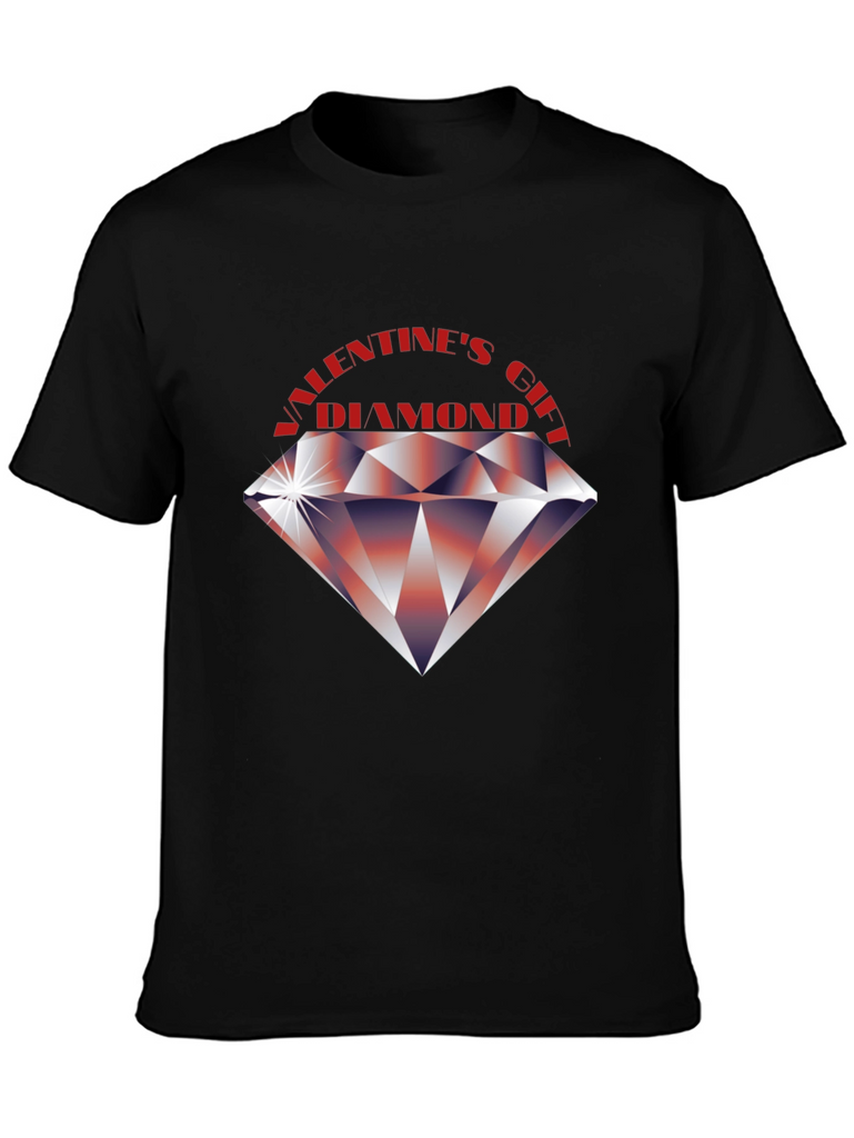 Valentines Diamond Gift Graphic T-Shirt
