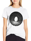 Egg in Galaxy Black T-Shirt