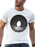 Egg in Galaxy Black T-Shirt