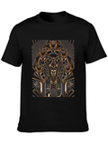Art Deco Pharaoh Graphic Tee - Black