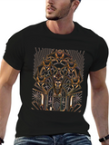 Art Deco Pharaoh Graphic Tee - Black