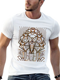 Art Deco Pharaoh Graphic Tee - Black