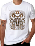 Art Deco Pharaoh Graphic Tee - Black