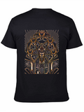 Art Deco Pharaoh Graphic Tee - Black