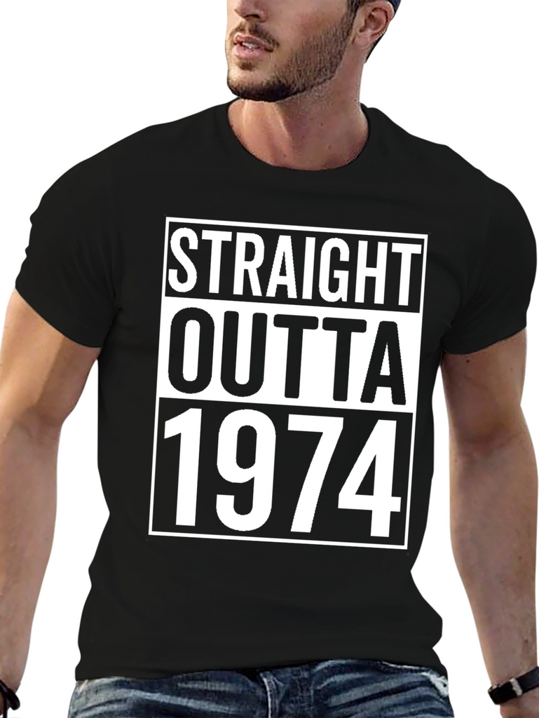 Straight Outta 1974 Black T-Shirt