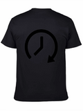 Clockwise Arrow Black Graphic Tee