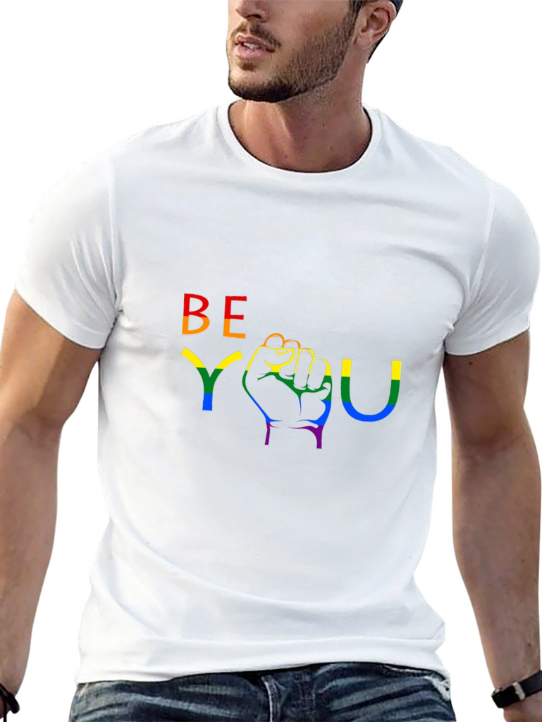 Be You Rainbow Graphic Tee
