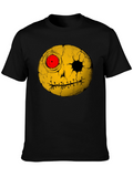 Creepy Smiley Face Graphic T-Shirt
