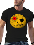 Creepy Smiley Face Graphic T-Shirt