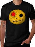 Creepy Smiley Face Graphic T-Shirt