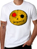 Creepy Smiley Face Graphic T-Shirt