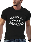 Cute But Psycho Black Graphic Tee
