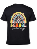 School Secretary Rainbow Graphic Tee