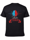 Stroke Awareness T-Shirt - Brain Graphic