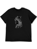 Native American Wolf Headdress Graphic T-Shirt
