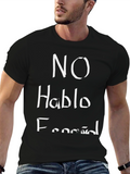 No Hablo Español Funny Graphic T-Shirt