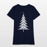 Decorated Minimalistic Christmas Tree - White