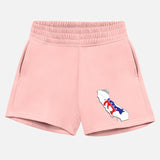 Democrat Flag in California State Map