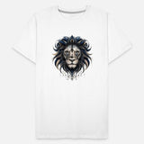 Detailed Illustration Of An Ashen Lion Face