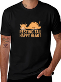 Resting Tail Happy Heart Giraffe Graphic Tee