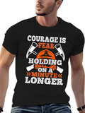 Courage Firefighter Graphic Tee