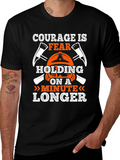 Courage Firefighter Graphic Tee