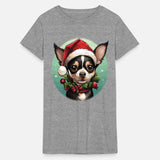 Dog of the Chihuahua breed celebrating Christmas