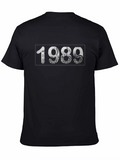 1989 Graphic Print Black T-Shirt