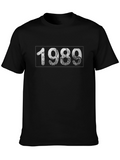 1989 Graphic Print Black T-Shirt