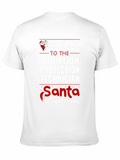 Funny Radiation Protection Technician Santa Watching Christmas T-Shirt