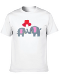 Elephant Love T-Shirt - Black