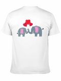 Elephant Love T-Shirt - Black