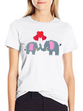 Elephant Love T-Shirt - Black