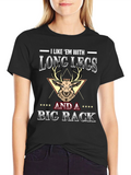 Mens Long Legs Big Rack Graphic Tee