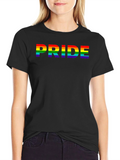 Pride Rainbow Graphic Black T-Shirt