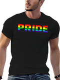 Pride Rainbow Graphic Black T-Shirt