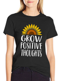 Grow Positive Thoughts Graphic Tee