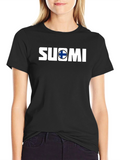 Suomi Finland T-Shirt Mens Black Tee