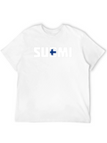 Suomi Finland T-Shirt Mens Black Tee