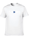 Suomi Finland T-Shirt Mens Black Tee