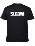 Suomi Finland T-Shirt Mens Black Tee