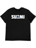 Suomi Finland T-Shirt Mens Black Tee