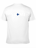 Suomi Finland T-Shirt Mens Black Tee