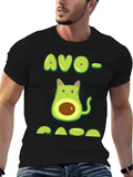 Avo-Cato T-Shirt - Avocado Cat Pun Tee