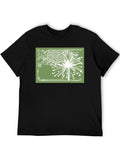 Dandelion Graphic Print Tee - Black
